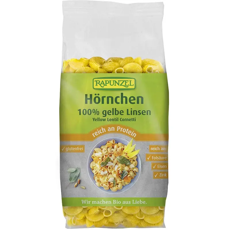 Macaroane din linte galbena FARA GLUTEN, 300g
