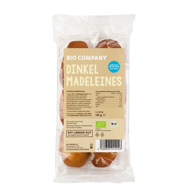 Madeleines Bio din Spelta Bio Company 135 g