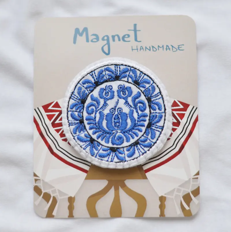 Magnet - Farfurie Tradițională Albastră