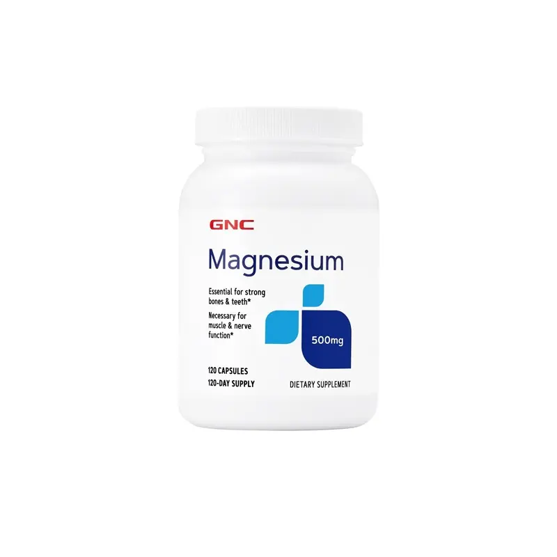 Magneziu 500 mg 120 capsule – GNC - Oase și dinți