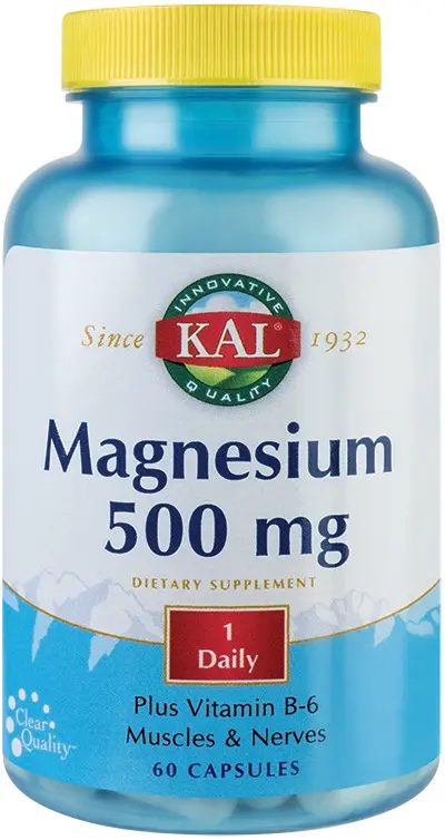 Magneziu 500 mg cu vitamina B6 60 capsule vegetale – Secom