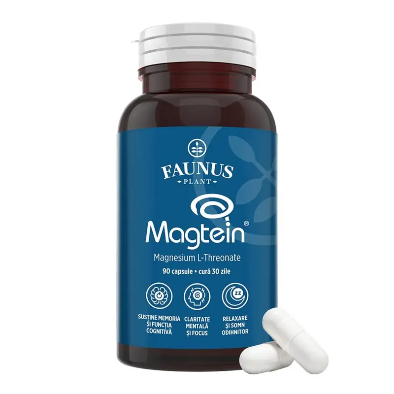 Magneziu L-treonat Magtein 90 capsule – Faunus Plant