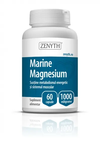 Magneziu marin 1000 mg 60 capsule – Zenyth - Mușchi și nervi