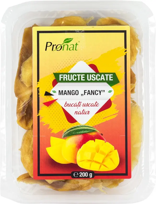 Mango Fancy Fructe uscate natur 200g Pronat
