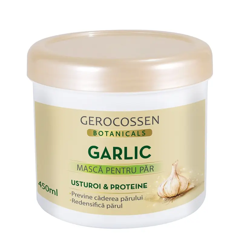 Mască fortifiantă păr cu usturoi, proteine 450 ml – Gerocossen