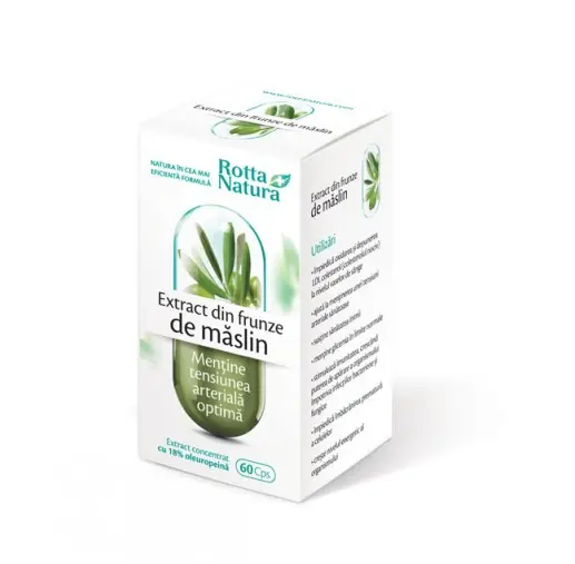 Măslin extract frunze 500 mg 60 capsule – Rotta Natura