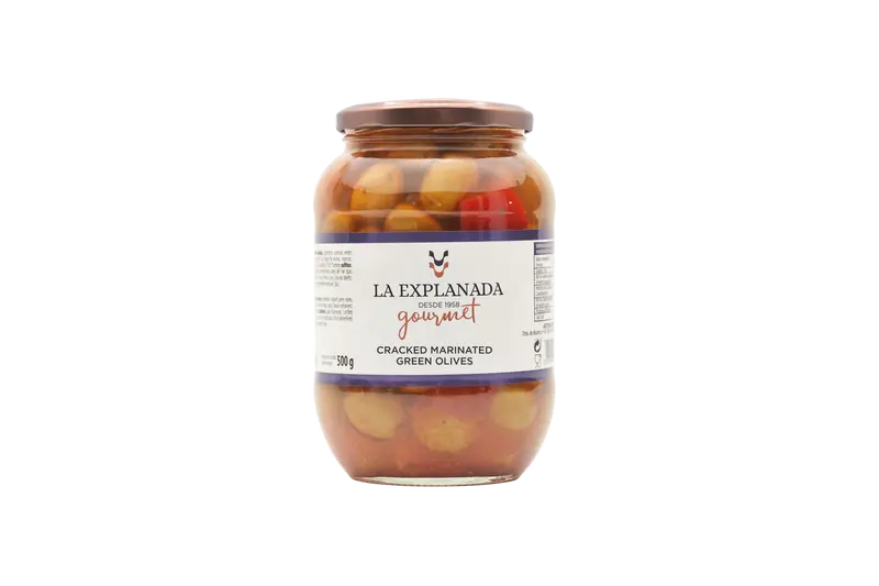 Măsline Gourmet întregi condimentate, 850ml