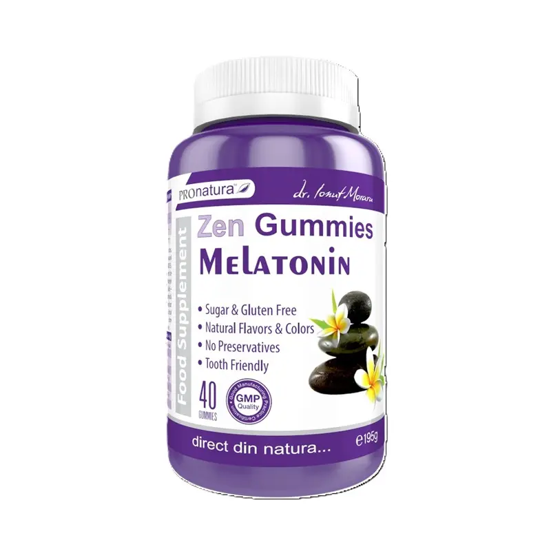 Melatonin Zen Gummies 40 jeleuri – Medica - Seri liniștite