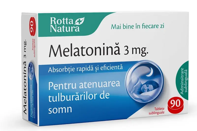 Melatonină 3 mg 90 comprimate sublinguale – Rotta Natura