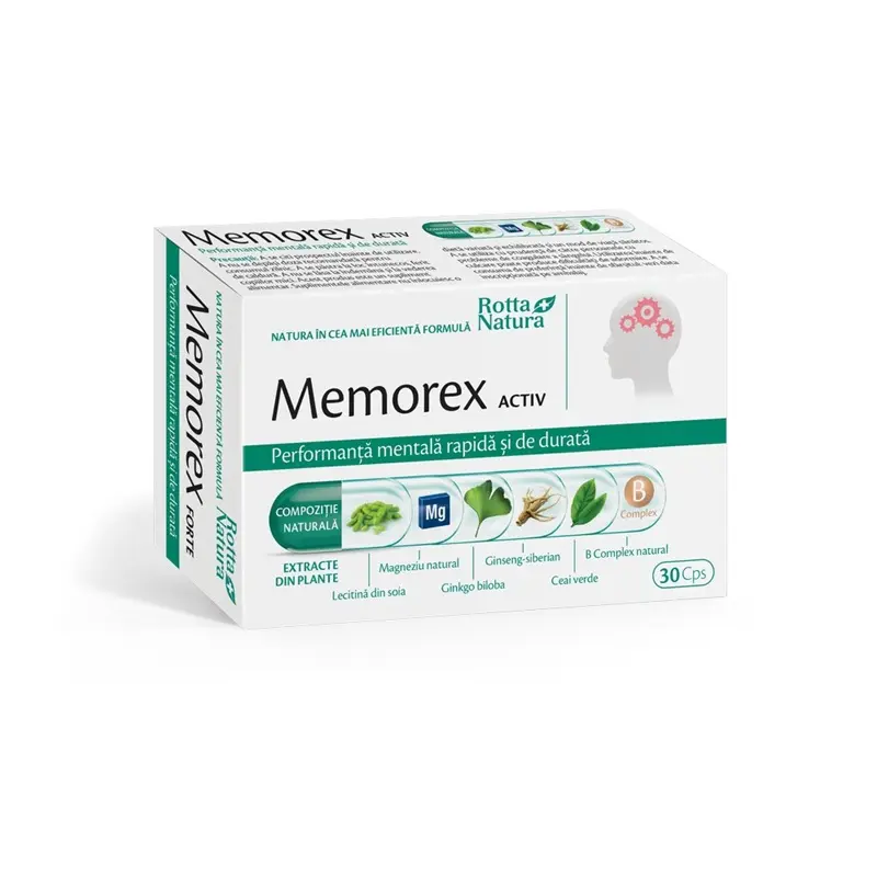 Memorex activ 30 capsule – Rotta Natura - Mai puțină oboseală