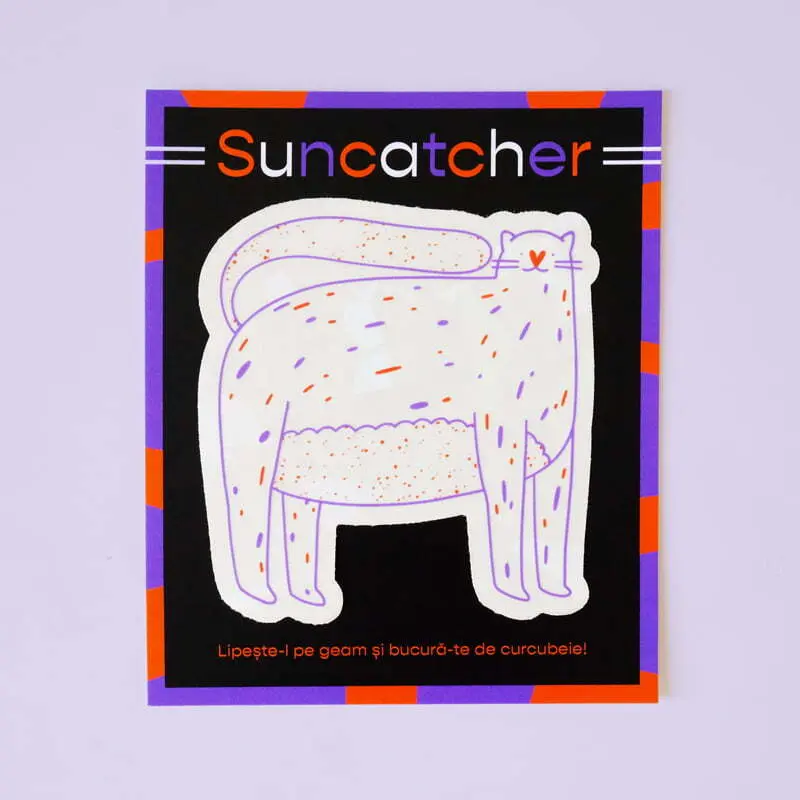 MIAU – Suncatcher | Sticker-curcubeu