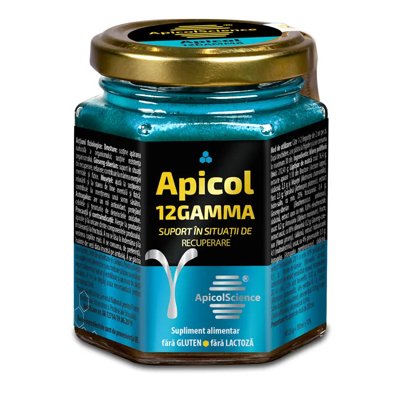 Miere albastra 200ml Apicol 12 Gamma Apicol Science