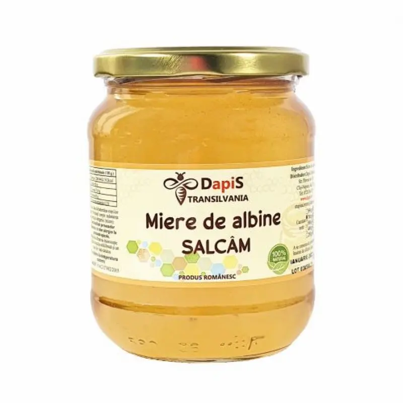 Miere de albine Salcam 700g DapiS Transilvania