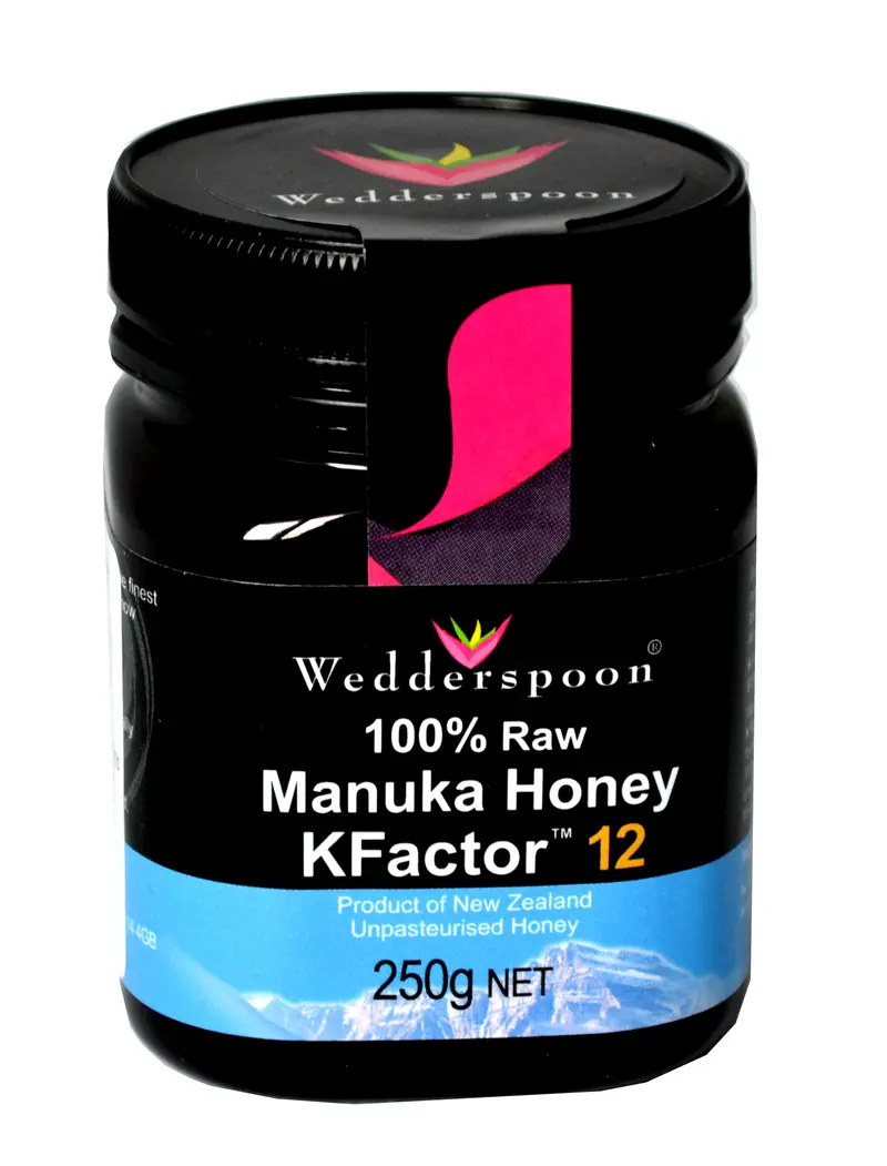 Miere de Manuka KFactor 12 Raw 250 g – Wedderspoon - Miere Raw