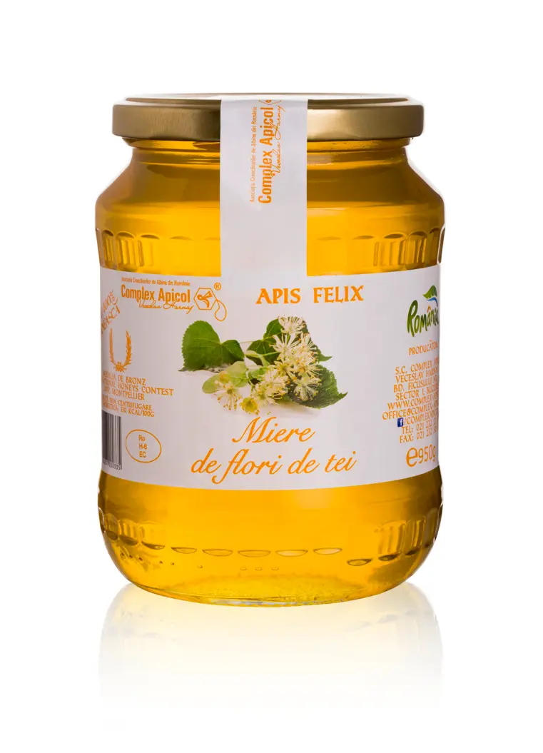 Miere de tei Apis Felix 950 g – Complex Apicol - Gust autentic