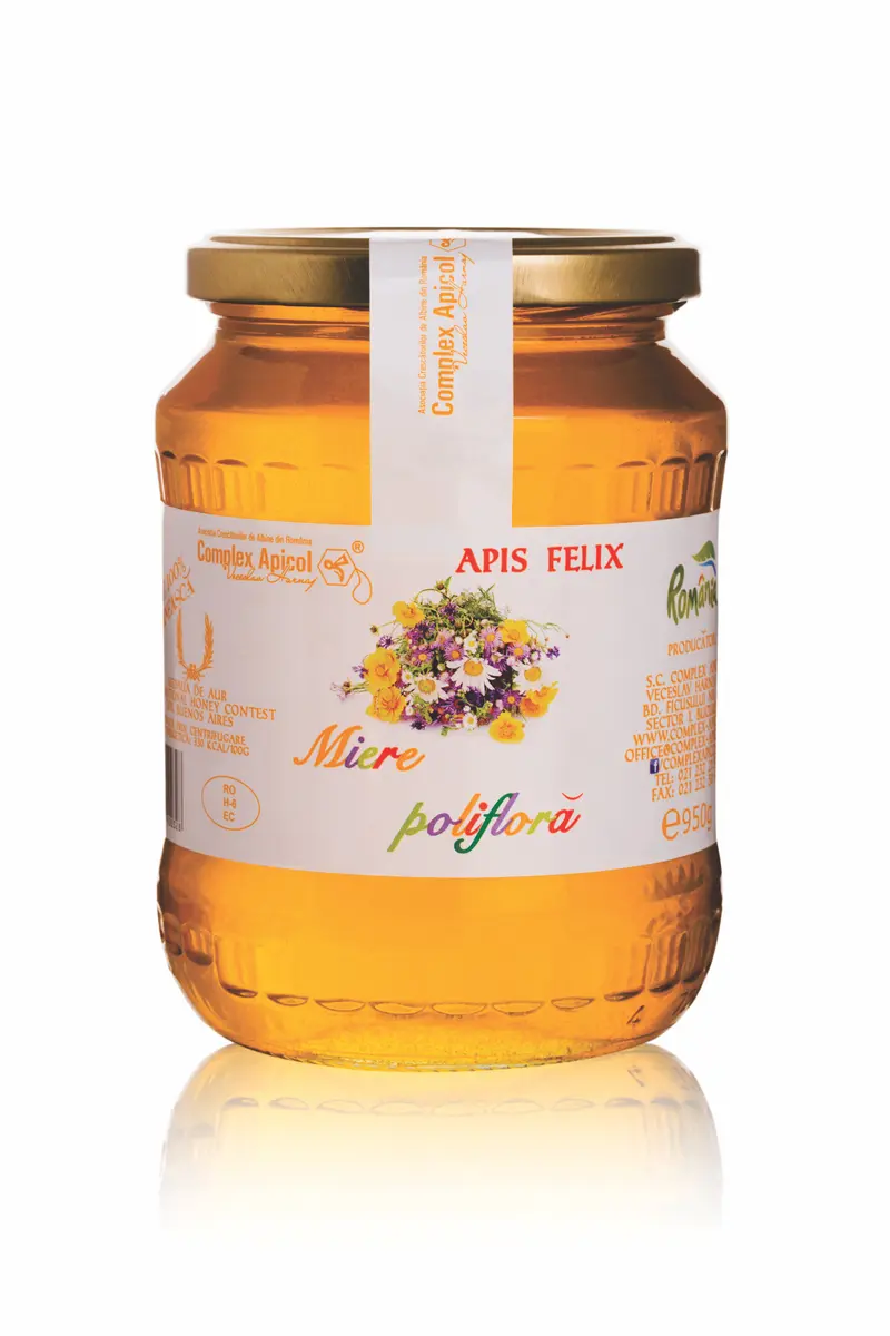 Miere poliflora Apis Felix 950 g – Complex Apicol - Miere 100%