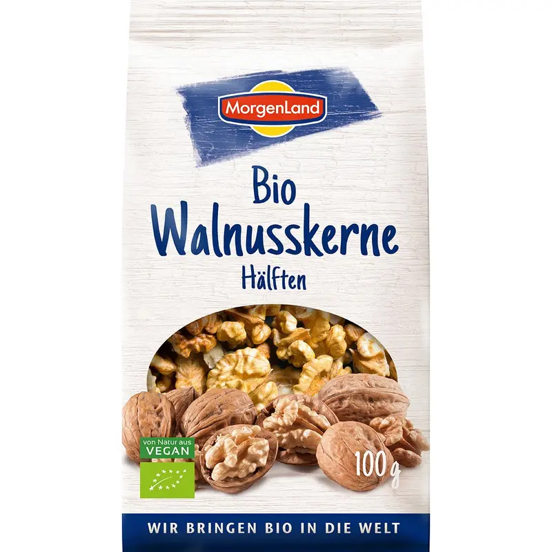 Miez de nuca bio jumatati, 100g