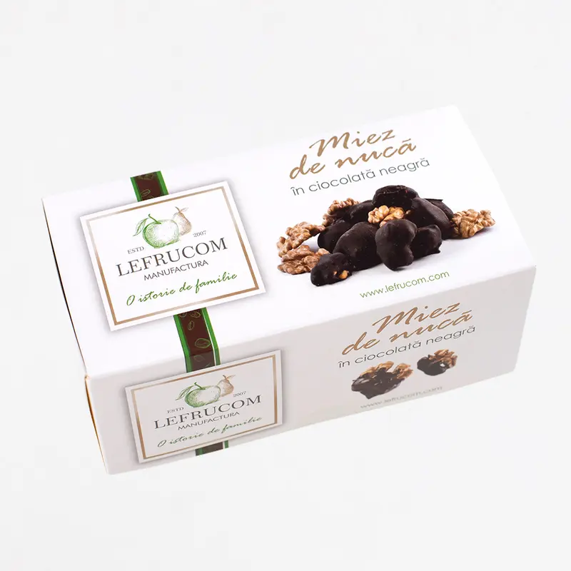 Miez de nucă în ciocolată neagră (100 g)