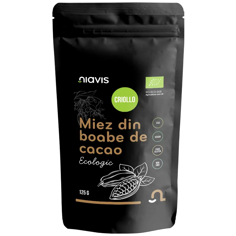 Miez din Boabe de Cacao Ecologice/BIO 125g