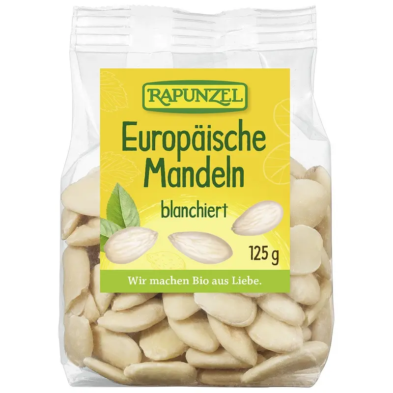 Migdale europene blansate BIO, 125g