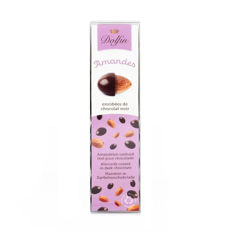 Migdale învelite în ciocolată neagră 100g Dolfin