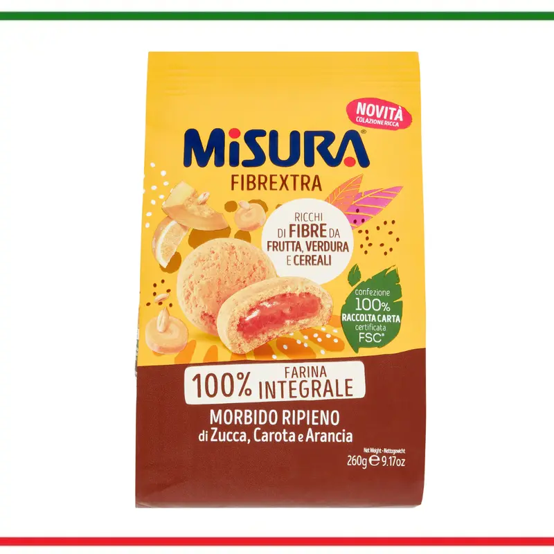 Misura biscuiti cu crema de portocale si fibre extra 260g
