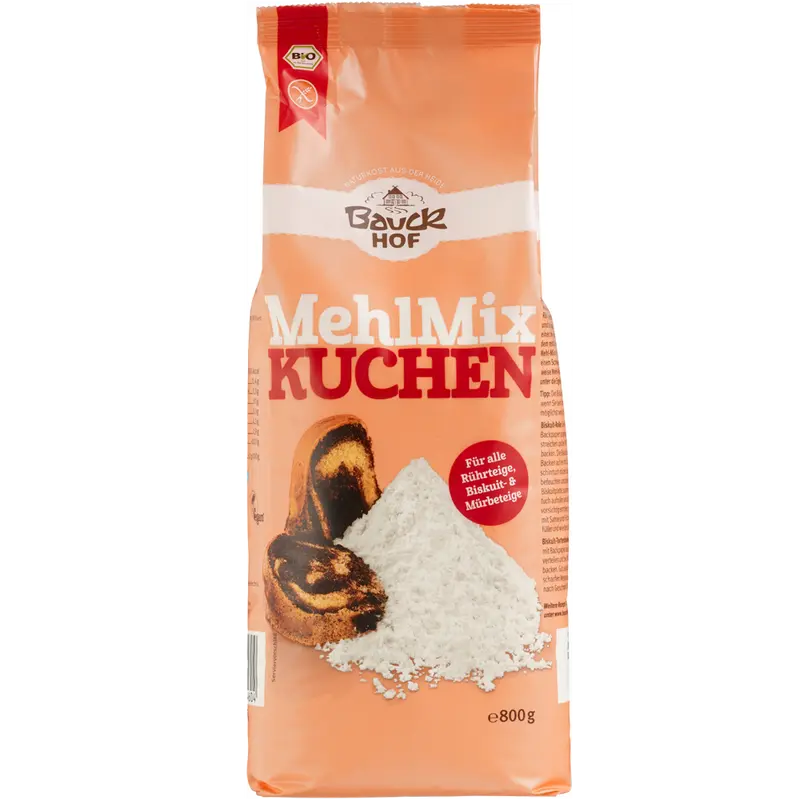 Mix de Faina Bio Fara Gluten pentru Prajituri Bauck Hof 800 g
