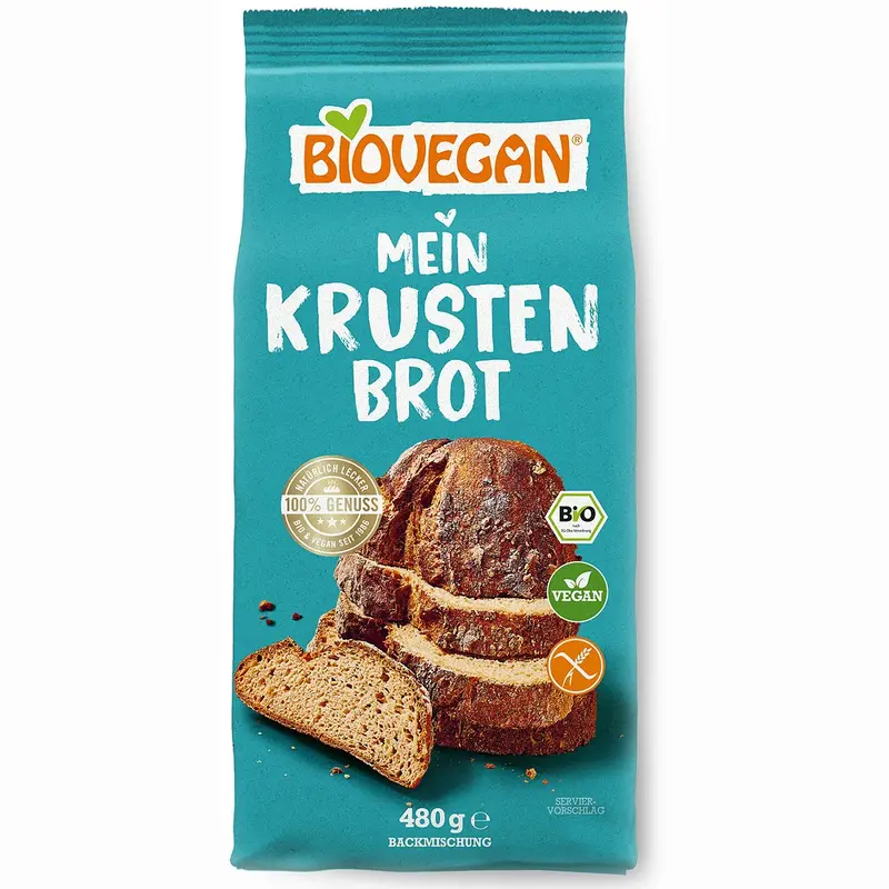 Mix de faina bio pentru paine cu crusta fara gluten, 500g