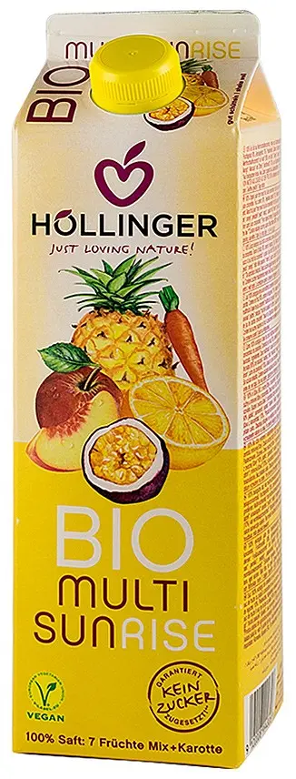 Multi Sunrise Suc bio din amestec de fructe, 1000ml Hollinger