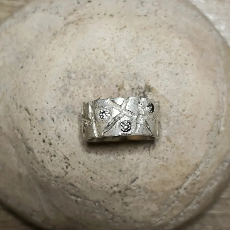 Multiple Facets Sparkles Unisex Ring