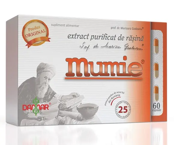 Mumie – extract purificat de rășină 60 capsule – Damar General