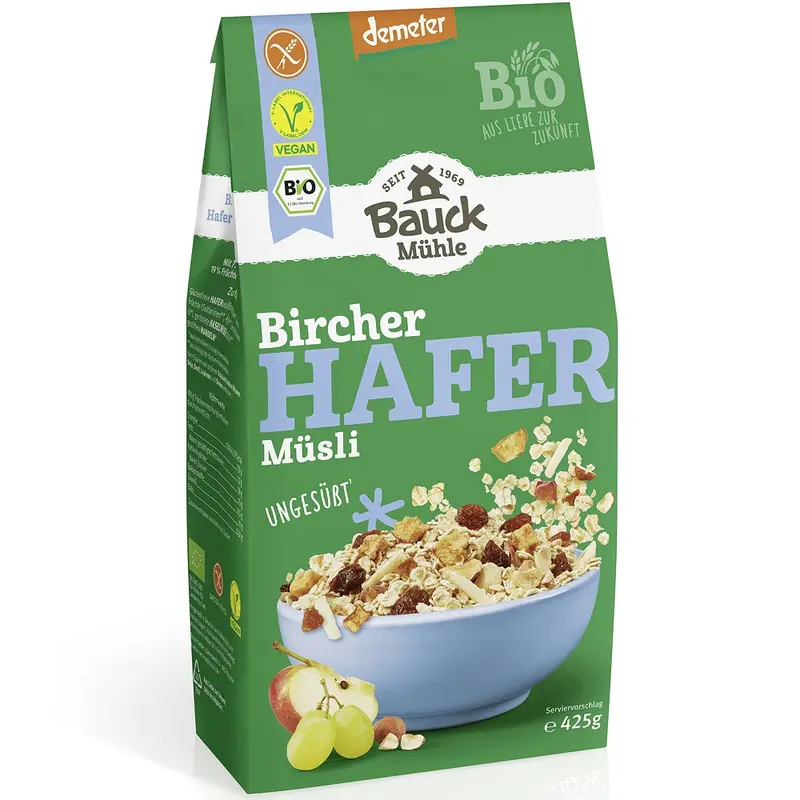 Musli bio Bircher fara gluten demeter, 425g