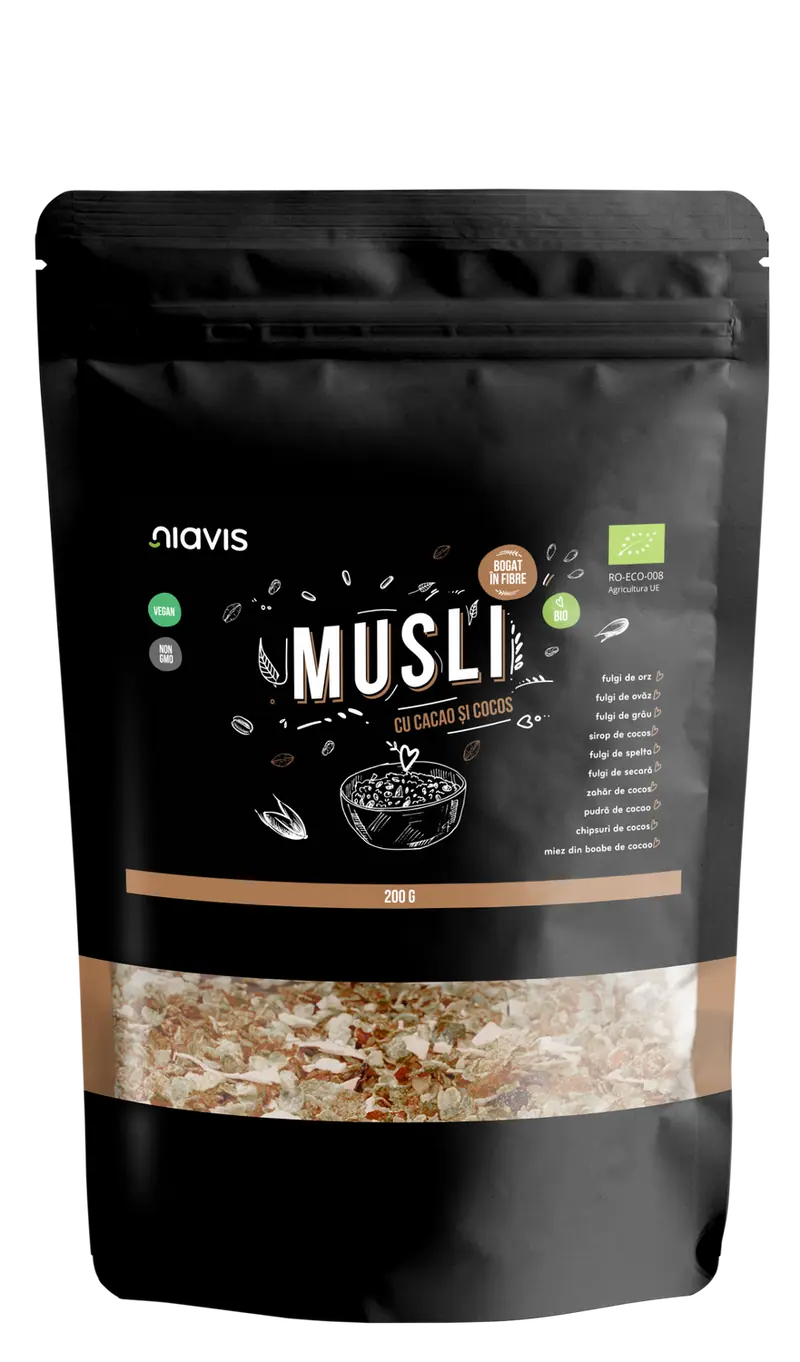 Musli cu Cacao si Cocos Ecologic/BIO 200g