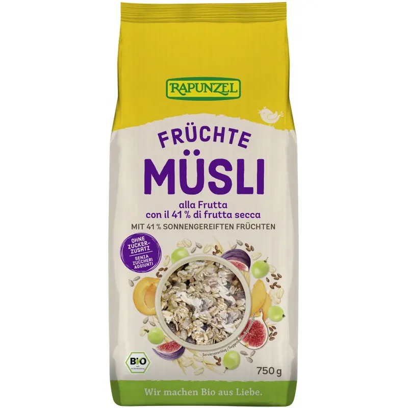 Musli cu fructe bio, 750g