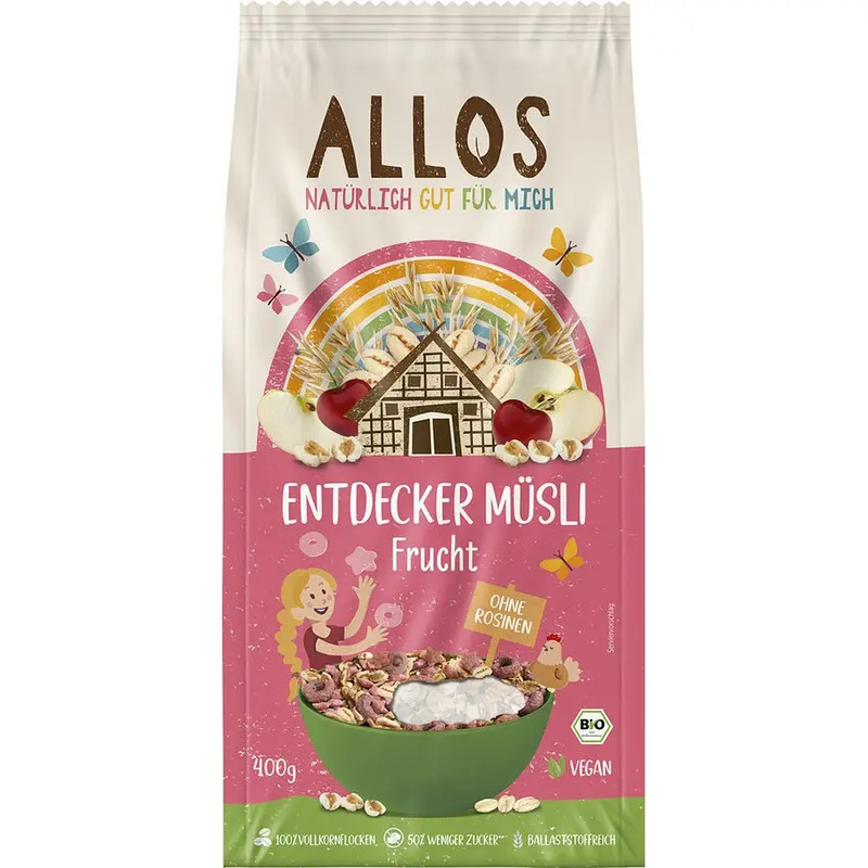 Musli cu fructe bio pentru copii, 400g