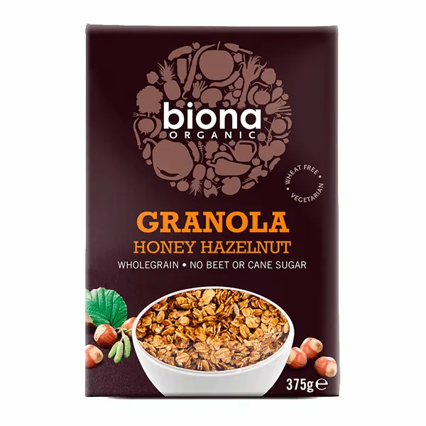 Musli cu miere si alune bio 375g Biona
