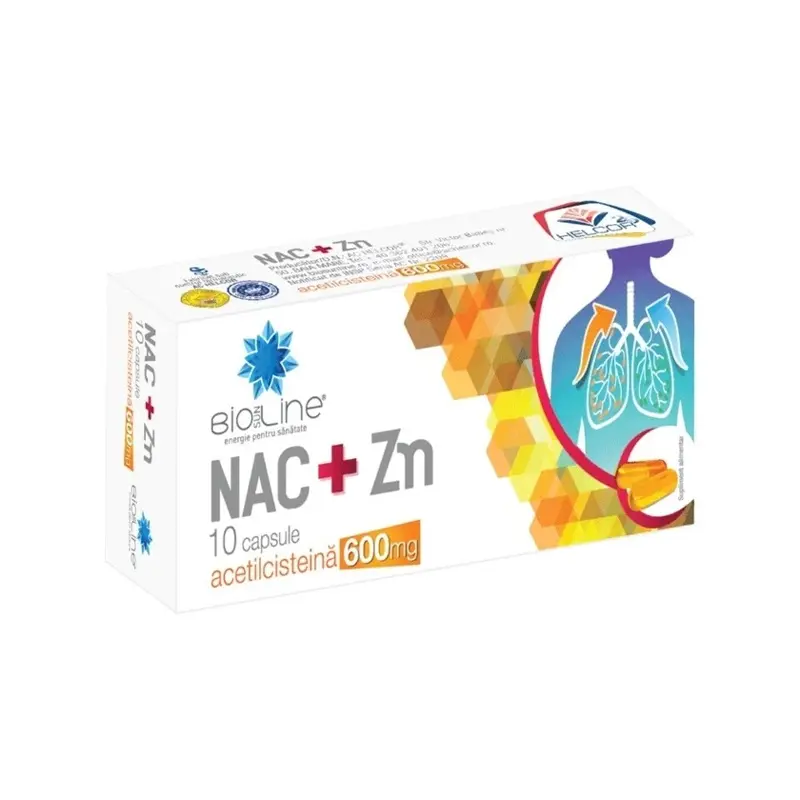 NAC+Zn 600 mg 10 capsule – Helcor