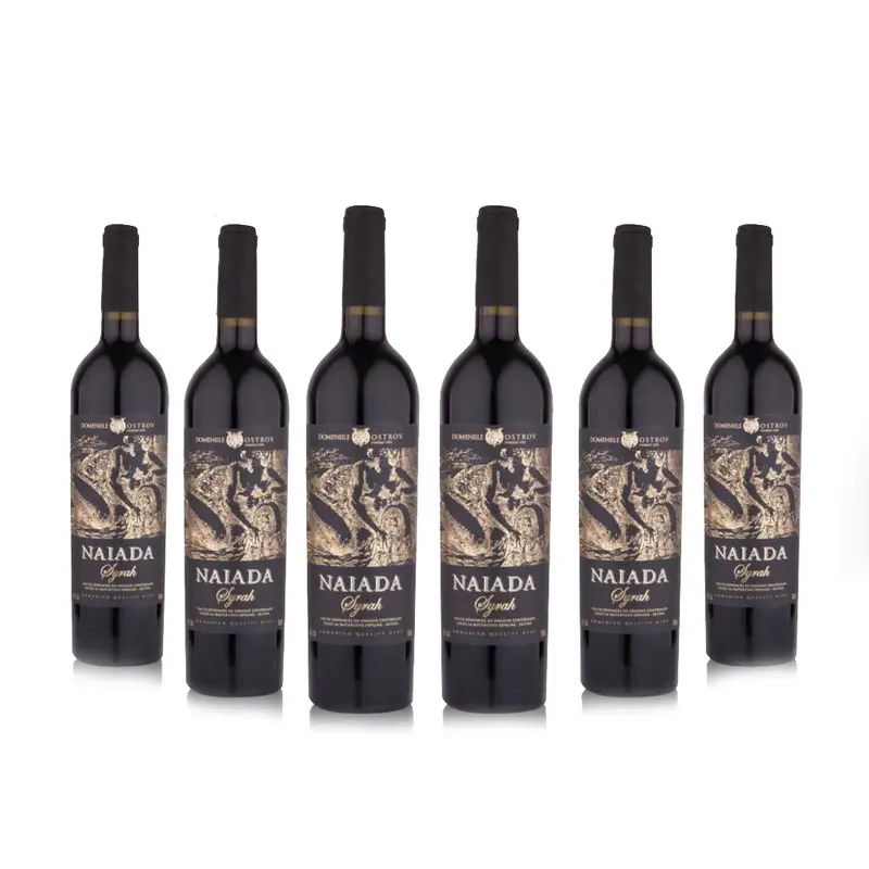 Naiada, Syrah, bax 6 sticle-0.75l, sec, roșu, Lot nou