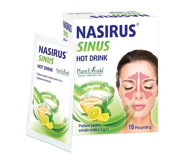 Nasirus Sinus Hot Drink 10 plicuri × 5 g – Plantextrakt - Soc