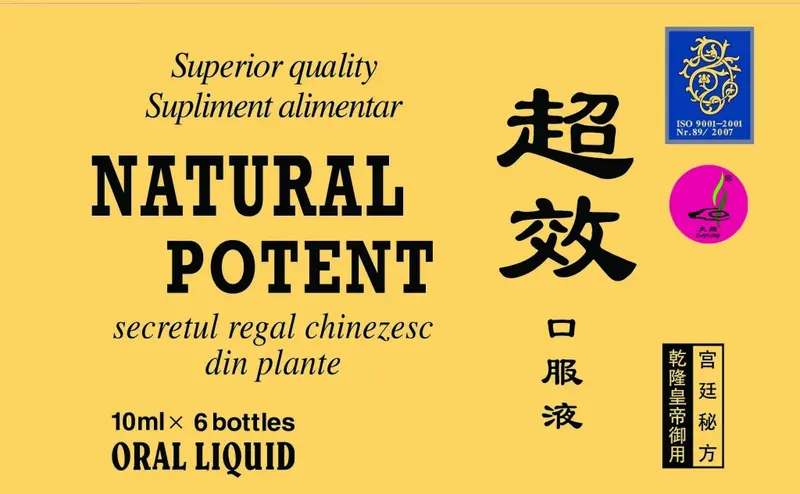 Natural Potent 6 fiole x 10 ml – Naturalia Diet - Tonus zilnic