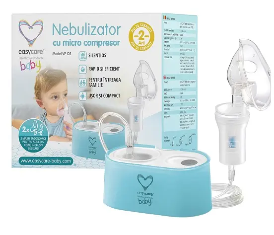 Nebulizator micro compresor model VP-D2 1 buc – Easy Care Baby