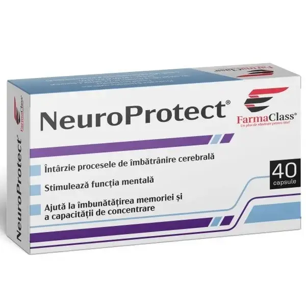 Neuro protect 40 capsule – Farma Class - Memorie și vitalitate