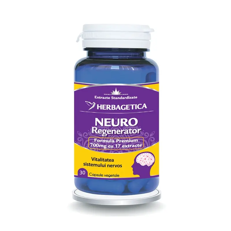 Neuro Regenerator 30 capsule – Herbagetica - Pentru memorie