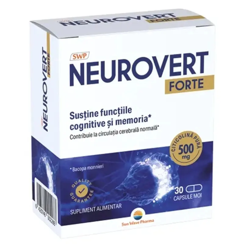 Neurovert Forte 30 capsule moi – Sunwave Pharma - Memorie