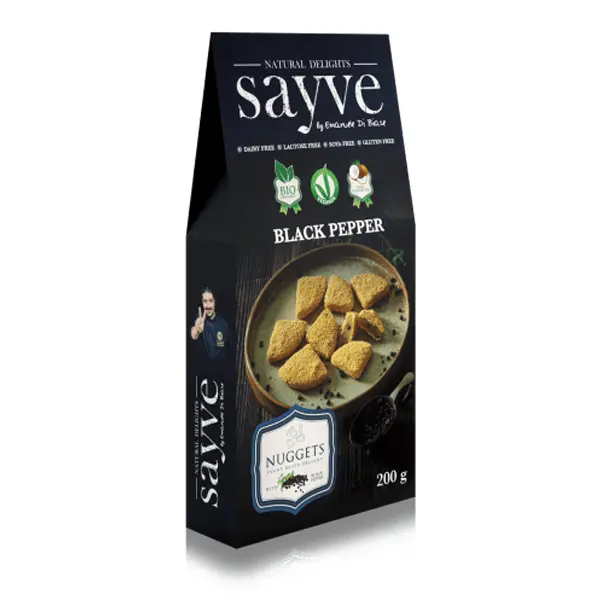 Nuggets Vegani Cu Piper Negru Bio 200g Sayve