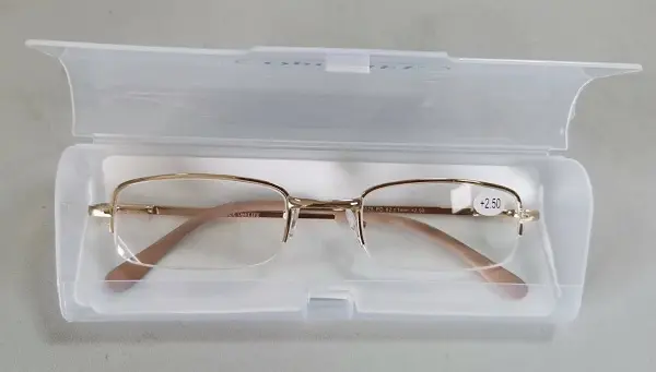 Ochelari de citit KCM ramă metalică mărimea +3.50 – Optilife