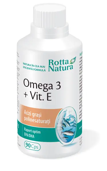 Omega 3 1000 mg + vitamina E 90 capsule – Rotta Natura