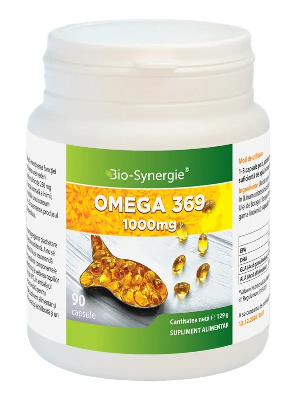 Omega 3-6-9 1000 mg 90 capsule – Bio-Synergie - Omega 3-6-9