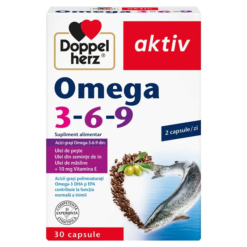 Omega 3-6-9 30 capsule – Doppel Herz