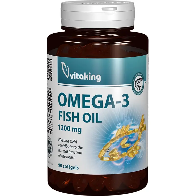 Omega 3 Forte 1200 mg 90 capsule gelatinoase – Vitaking
